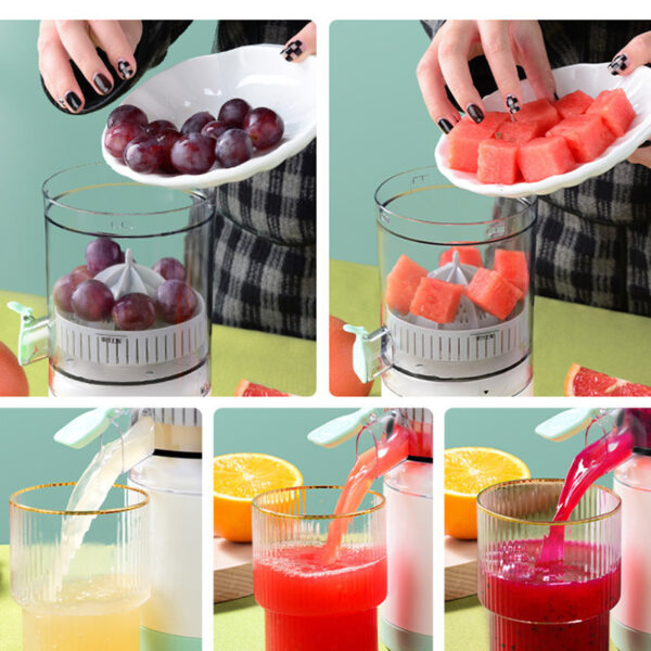 Portable USB Mini Electric Juicer Mixer Extractors Rechargeable Blender Fruit Fresh Juice Lemon Maker Cup Household Machine - Image 3