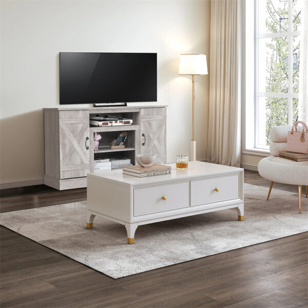Vintage Home Living Room Wooden TV Cabinet - Image 4