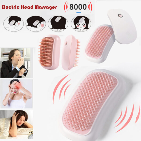 Electric Scalp Massager Scalp Massage Machine Head Massager Scraper Head Scratcher Mini Hair Massage Scalp Scrub Brush - Image 7