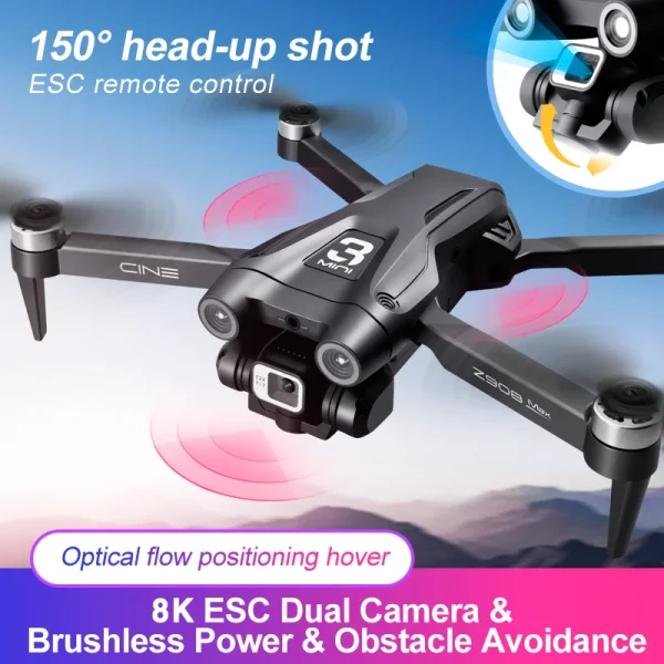 Lenovo Z908Pro Pro Max Drone 8K Profesional HD Camera Brushless Obstacle Avoidance Aerial Optical Foldable Quadcopter 5000M - Image 11