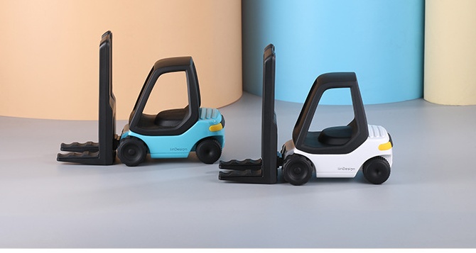 Small Forklift Mobile Phone Wireless Charging Desktop - Image 3
