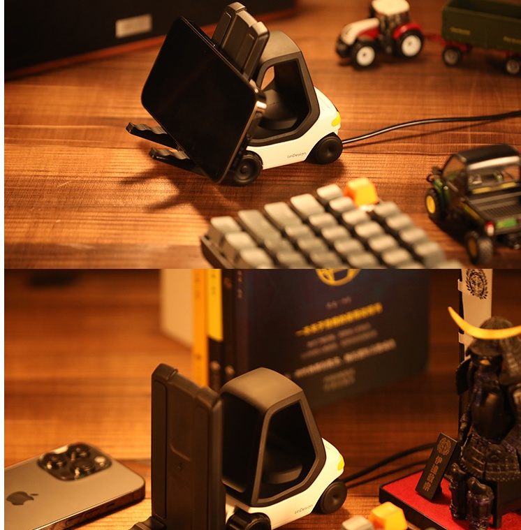 Small Forklift Mobile Phone Wireless Charging Desktop - Image 5